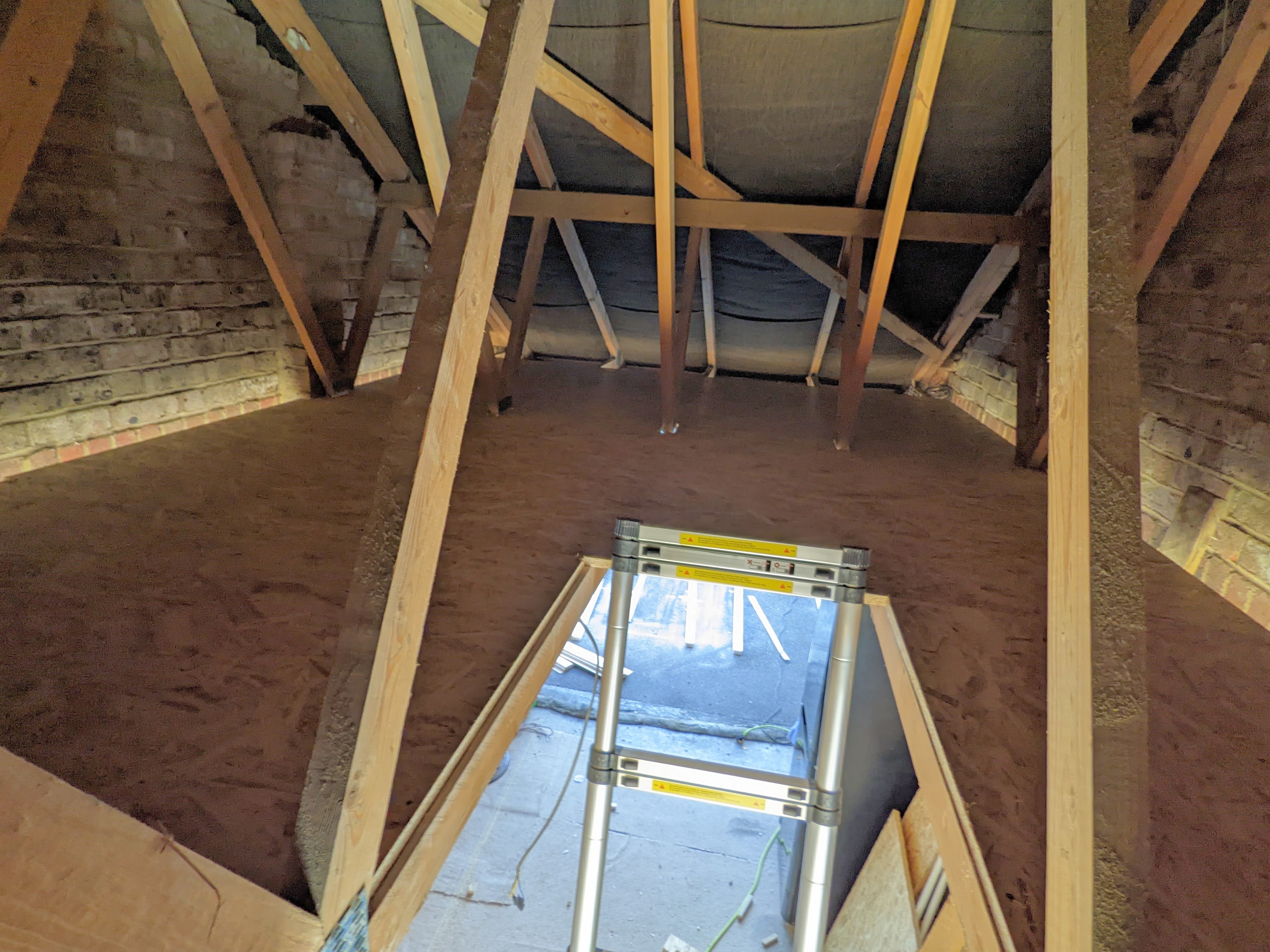 Loft storage platform and access framing